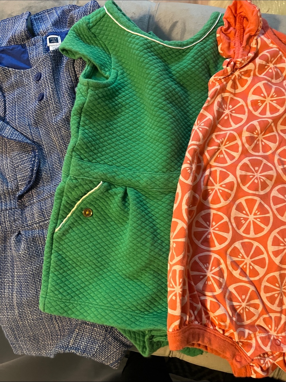 Lot of 3 12-24 months Girls Rompers